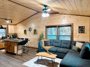 Private Fam Xmas Cabin | HotTub FirePit | Sleeps 6 - Image 4