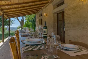Borgo Castelrotto - villa piscina 9 BDRS em Orcia Valley - vista Montalcino - Image 4