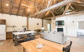 Unique Rustic Suite with Jacuzzi Tub, Kitchen, Fireplace, and Living Room - Image 2