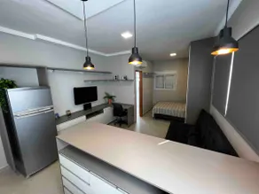 New studio apartment, one block from the beach, with sea view and garage - Image 4
