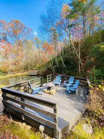 Mountain Creek Cabin VERY private 13 acres with trails, creeks. Bordering USNF! - Image 2