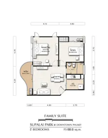 Condominium 2 Bedrooms Supalaipark@phuketdowntown - Image 2