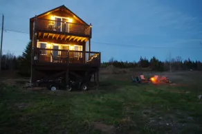 2 story chalet with mountain landscape - Image 3