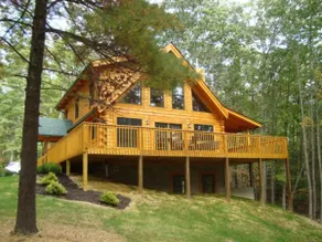 The Black Bear, log cabin with cathedral ceilings - Image 3