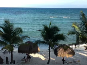 Beachfront Condo-Balcony, Half Moon Bay - Akumal - Image 4