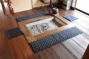 Yufu no Kaze is a private rental with a flowing outdoor bath fed by the natural hot spring, Aoyu, a barbecue area, and free parking - Image 4