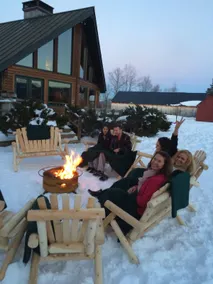 Stowe Log Chalet: Fireplace | Hot Tub | Views+WiFi - Image 5