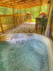 Cozy Cabin with an amazing deck and beautiful seasonal views of Lake Fort Smith! - Image 4