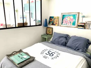 Nice sea-view studio, bohemian chic style Cerfa 14004*03 - Image 3