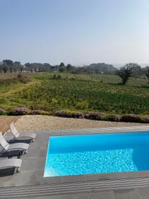 14-person villa with sea view and heated indoor pool. - Image 4