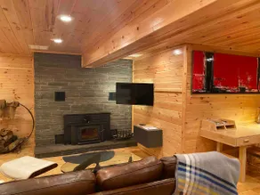 Cozy modern Catskills cabin overlooking waterfall - Image 2