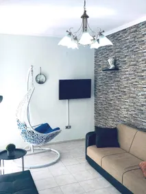 Blue swing chair apartment - Image 2