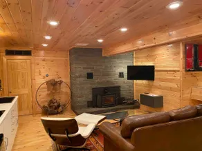 Cozy modern Catskills cabin overlooking waterfall - Image 5