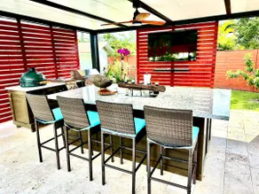 Sanctuary Salt water heated pool BBQ Grill Oasis - Image 2