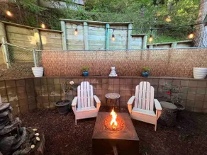 Arcata Forest Retreat: Patio w Firepit & Fountain - Image 4