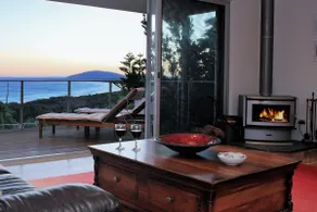 BLUE SALT-Spectacular water views. Wood  Burner Fire. Outdoor living on deck. - Image 2