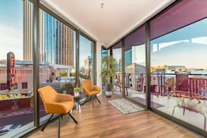 Sunrise Elegance Loft with Balcony Views - Image 4