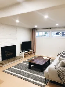 Bright + Cozy Fireplace Basement Suite w/ Parking - Image 4