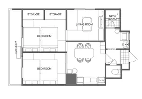2LDK Max 8 people, 10 min walk from Hakata Station - Image 3
