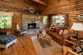 Gorgeous Views! Log Cabin with Hot Tub & Fire Pit - Image 4
