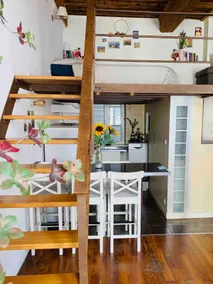 Historical neighborhood in the heart of Lyon • French wooden beams, retro and cozy loft • Accommodates four guests at a time - Image 3