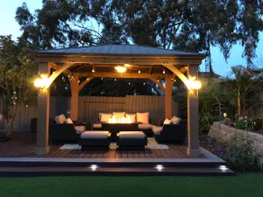 Modern Kitchen Zen Backyard Putting Green with AC - Image 3
