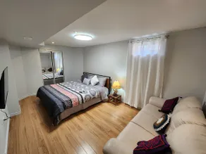 Private walkout L1 bed bsmnt Apt living, dine/kit - Image 3