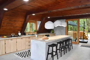 Designer A-Frame Cabin • Cedar Hot Tub - Image 5