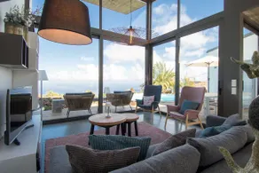 The BLUE Casa: Architektenvilla mit privatem Pool u. Atlantikblick in Puntagorda - Image 2