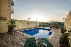 Town house with pool, valley and sea views. - Image 4