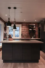 Geiranger city center; Timber house with panoramic views. - Image 3
