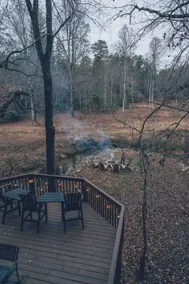 Creekside Log Cabin w/ Hot Tub & Outdoor Firepit - Image 2