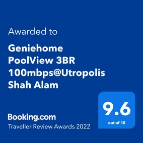 POOLVIEW Geniehome 3BR Free100mbps and Carpark at Utropolis Shah Alam - Image 3