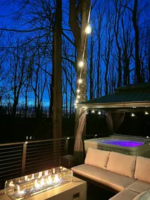 *NEW* Black Luxe A-Frame w/ Spa, Gameroom, Movie - Image 5