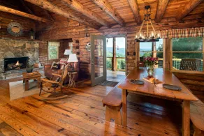 Gorgeous Views! Log Cabin with Hot Tub & Fire Pit - Image 3