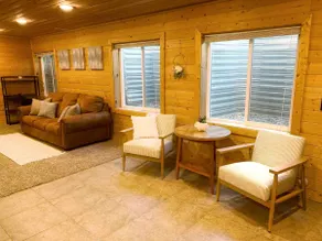 Cozy Cabin Themed Basement in Mountain Green - Image 4