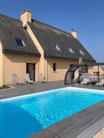 14-person villa with sea view and heated indoor pool. - Image 3