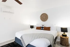 Striking Black & White Apt w Gated Entrance & Yard - Image 3