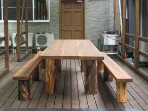 A bungalow in the woods, with a large roofed deck for BBQ, table tennis, hammocks, and up to 23 people. - Image 2