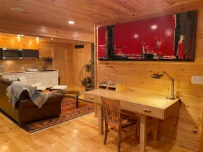 Cozy modern Catskills cabin overlooking waterfall - Image 4