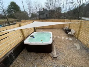 West AVL Cabin: Hot Tub, Fire Pit, Dogs Welcome - Image 2