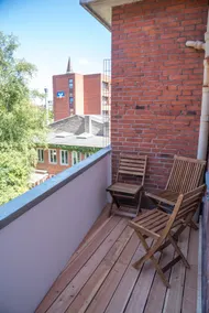 Luxury Queensize Baltic Boutique Apartment Balcony - Image 4