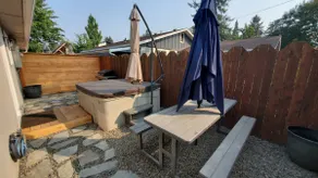 Stylish downtown CDA beach getaway spa fire table - Image 3
