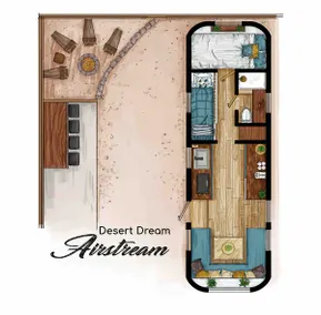 Apartment-Bathroom with Shower-Desert Drea - Image 4