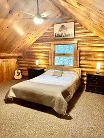 Secluded 3-Bedroom Log Cabin W/ Fireplace and View - Image 3