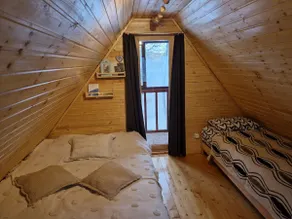 Eco sauna house, in the woods, on the shore of the lake. - Image 5