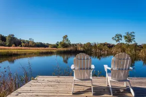 Amish-built cabin, serene and peaceful with pond and private dock for fishing. - Image 2