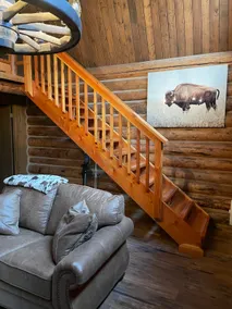 Rustic log cabin nestled in the woods - Image 2