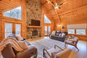 Secluded Log Home, SLPS 10, Pickleball, Fire Pit - Image 2