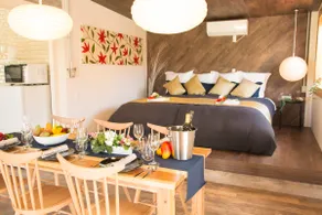 Enjoy BBQ with glamping on a wooden deck ~ Goya Resort ~ a stylish one-story building - Image 4